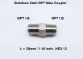 Autobahn Stainless Coupler Fitting Straight 1 8 Npt Male To 8
