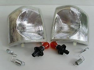 Land Rover Discovery 1 1994-1999 Clear Front Indicator Lamp Set Xbd100760w Xbd100770w