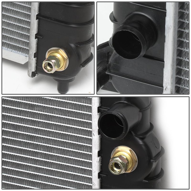 Dna Motoring Oem-ra-1531 Oe Style Direct Fit Aluminum Core Radiator For 94-03 Chevy S10 Sonoma 2 2l 23-5 8 W X 14-7 H 5 D 1-5