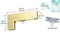 Crl Ph40br Polished Brass Sidelite Transom Patch With 1nt300 Insert 