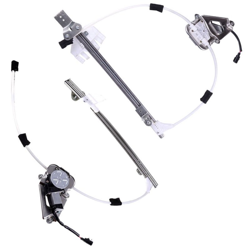 Front Left Driver Side Front Right Passenger Power Window Regulators With Motor Fits For Jeep Liberty 2006-2007 748-574 748-575