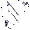 Front Left Driver Side Front Right Passenger Power Window Regulators With Motor Fits For Jeep Liberty 2006-2007 748-574 748-575 