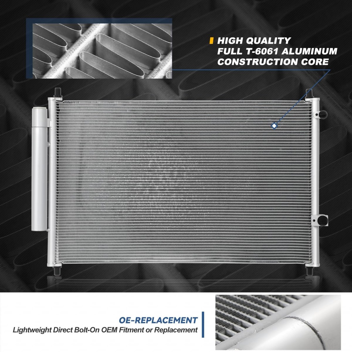 Dpi 3755 Aluminum A C Condenser For Toyota Corolla 2009 2019 Matrix 2014 Scion Tc 2011 2016 Xb 2008 2015 And Pontiac Vibe 2010