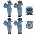 Aintier 4pcs 4 Holes Gasoline Fuel Injectors Set 35310-2g300 Fit For 10- Hyundai Santa Fe 2 4l 09-14 Kia Optima 2 10 Rondo