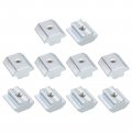 T Nuts 15pcs Nickel Plated Carbon Steel Slot Bolts 4545 Series M4 Hammer Head Fastener Sliding For Aluminum Extrusion Profile 