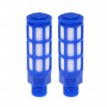 Uxcell Plastic Pneumatic Muffler Exhaust Air Line Silencer 3 8 Pt Blue 3pcs