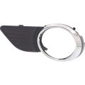 Fog Light Cover For Toyota Sienna 2011 2017 Driver Side Black With Chrome And Park Distance Control Sensor Holes To1038146 