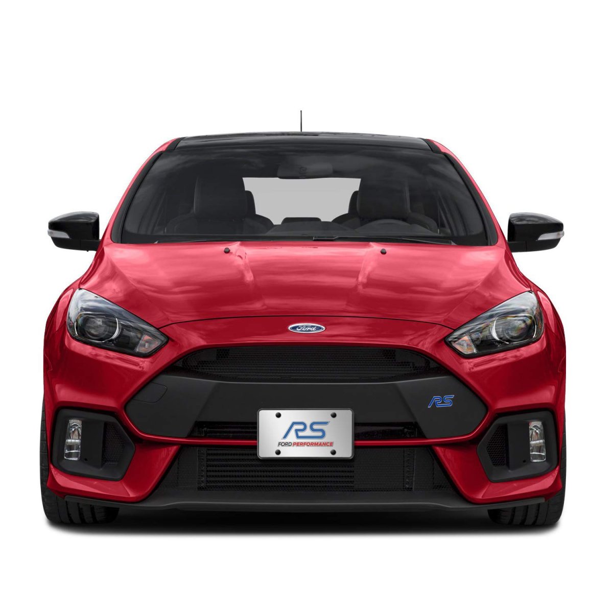 Ford Focus Rs 3d Logo Mirror Chrome Stainless Steel License Plate Official Licensed
