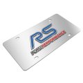 Ford Focus Rs 3d Logo Mirror Chrome Stainless Steel License Plate Official Licensed
