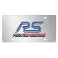 Ford Focus Rs 3d Logo Mirror Chrome Stainless Steel License Plate Official Licensed