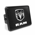 Ipick Image Compatible With Ram Uv Graphic Carbon Fiber Look Metal Face-plate On Abs Plastic 2 Tow Hitch Cover