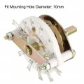 Uxcell 1p6t Pole 6 Position Selectable 1 Deck Band Channel Rotary Switch Selector