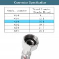 Uxcell 39 Inch Long Faucet Supply Line Connector 4pcs G3 8 Female Compression Thread X M10 Male Braided 304 Stainless Steel