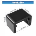 X Autohaux 2 Pcs Hood Bumper Bushing Channel Slide For Peterbilt 365 Black