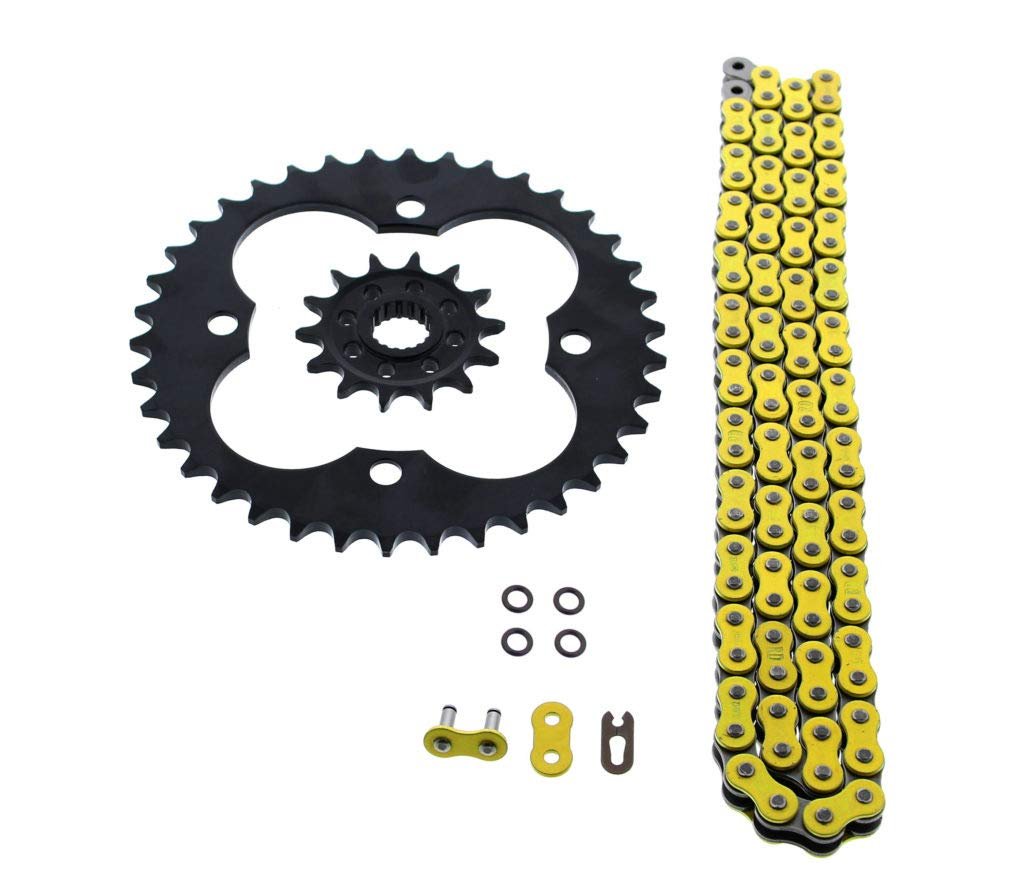 Chain And Sprocket Kit For Honda Trx400r 2004 2005 520 94 Yellow O Ring 14 Tooth Front 38 Rear Steel Sprockets