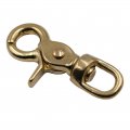 Popetpop 2 Pcs Strap Clips Brass Trigger Snap Hook Bag Clip D Ring For Purse Lobster Clasp Double Swivel Snaps Gold Claw Eye To