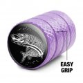 Musky Fishing Illustration Valve Stem Caps For Tire Rim Wheel Aluminum Purple