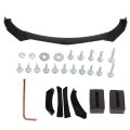 Front Bumper Lip Splitte Body Kit Spoiler Glossy Black Universal For
