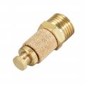 Uxcell Sintered Bronze Exhaust Muffler Top Adjustable 1 4 Npt Brass Body Pneumatic Air Flow Speed Controller Control 2pcs