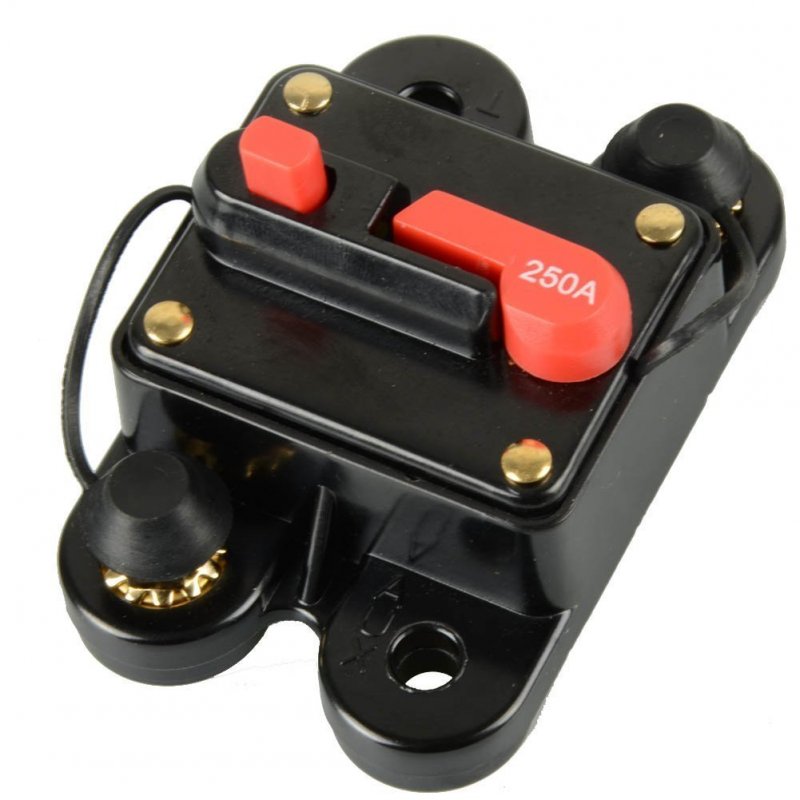 250 Amp Circuit Breaker For Trolling Motor Auto Car Marine Boat Bike Stereo Audio Inline Fuse Inverter With Manual Reset 12v