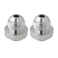 An6 Male Aluminum Weld On Fitting Bung 2pcs 
