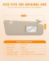 Ocpty Right Passenger Side Beige Sun Visor With Sunroof Fit For 2008 2009 2010 2011 2012 2013 Toyota Highlander 74310-48520-e0