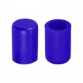 X Autohaux 5 Pcs 16mm 0 63 Silicone Hose Cap Intake Vacuum Tube End Plug For Car Blue