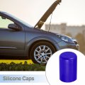 X Autohaux 5 Pcs 16mm 0 63 Silicone Hose Cap Intake Vacuum Tube End Plug For Car Blue