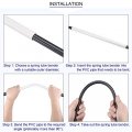 Uxcell Spring Tube Bender 26 15mm Od 470mm Length High-carbon Steel A-type For 5-32mm Id Pvc Pipe 2 Pcs
