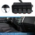 X Autohaux In-dash Auxiliary Upfitter Switch Panel Kit For Ford F250 F350 F450 F550 Super Duty 2005 2006 2007 5c3z-14a303-aa