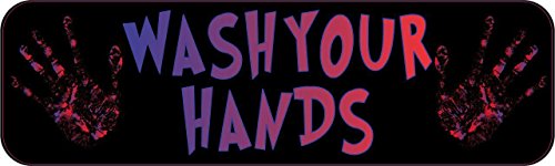 10in X 3in Colorful Wash Your Hands Sticker By Stickertalk