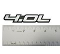 4 0l Liter Embossed Silver On Black Highly Polished Real Aluminum Auto Emblem Badge Nameplate For Chrysler Pacifica Town And