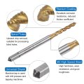 2pcs Spiral Flute Thread Taps Metric M2 X 0 4 H2 Screw Threading Tap Titanium Coated High Speed Steel Machine Tapping Tools For