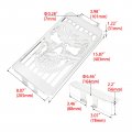 Fengren Motorcycle Steel Chrome Radiator Grill Cover Guard Protector For Honda Vtx 1300c R S T 2003-2009 Silver