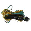 Upgraded 25 Trailer Wiring Harness With 4-flat Connector W Loom Wishbone Style Color Coded 18 Gauge Bonded Wires