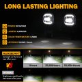 Auxbeam Led Fog Lights With White Drl Amber Turn Signals For Ford F250 F350 F450 F550 Super Duty 2005 2006 2007 Bumper Driving