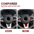 Jupizeus Carbon Fiber For Bmw Car Steering Wheel Button Decoration Sticker Interior Trim Z4 Roadster E89 2009 2010 2011 2012