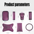 Bling Automotive Diamond Internal Decoration Steering Wheel Gear Shoulder Protection Armrest Handbrake Headrest Waist Pillow