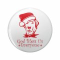 1080 Graphics God Bless Us Everyone Key Chain Double Sided Stainless Steel Keychain