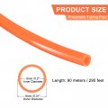Meccanixity Pneumatic Tubing Pipe 8mmx5mm 295ft 90 Meters Pu Air Line Hose Tube Red For Fluid Transfer Compressor