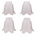 Aspen Creative 23102-4a Transitional Pink Rose Leaf Ceiling Fan Replacement Glass Shade 2-1 8 Fitter Size X-1 4 Diameter 5 