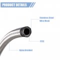 X Autohaux Car 20ft 8an 1 2 Universal Braided Oil Fuel Line Hose Kit Cpe Gas Stainless Steel Filler Feed W An8 End Fitting