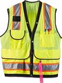 Jim-gem 8-pocket Class 2 Mesh Vest Lime Green Small 36-38 