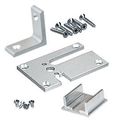 Crl D1993acr Satin Anodized 2 X 3 Corner Design Series Partition Post Base Plate Kit For Posts Over 24 