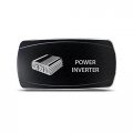 Ch4x4 Rocker Switch Power Inverter Symbol 2 Horizontal Blue Led