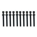 016-1008 Cylinder Head Bolt Set Hexagon With Flat And Right Hand Thread Black Grade 2 Finish 6 44 X 31 3 00 In 