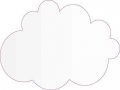 Stickertalk Cloud Vinyl Sticker 4 Inches By 3 