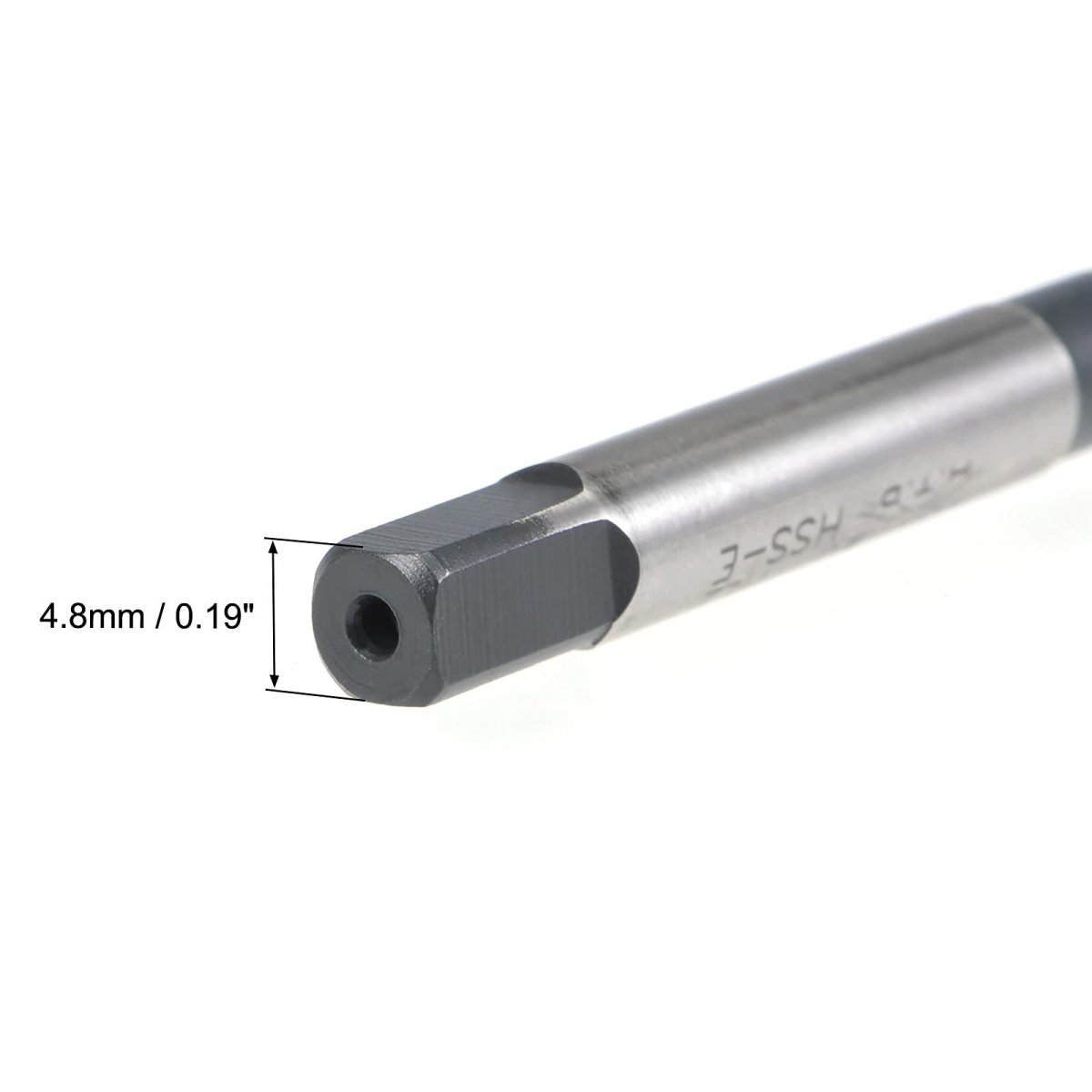 M8 X 1 25 Spiral Flute Thread Tap Metric Machine Threading Hss Nitriding Coated Round Shank With Square End H2 Tolerance