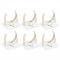 Uxcell Pvc Water Pipe Clamp Clips 6pcs Fit For 50mm 2 Od Tubing Hose Hanger Support U-shaped With Adhesive Gas
