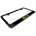 Ford Mustang 2 3l Ecoboost In Yellow Uv-led Printed American-made Black Metal License Plate Frame 